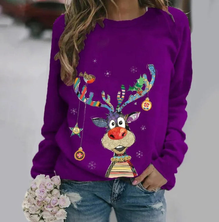 Malou | Festlig Jule Sweatshirt med Grafik