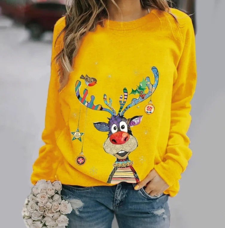 Malou | Festlig Jule Sweatshirt med Grafik