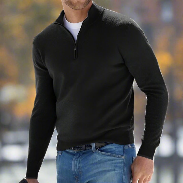 Renzino | Stilfuld Zip-Up Striktrøje