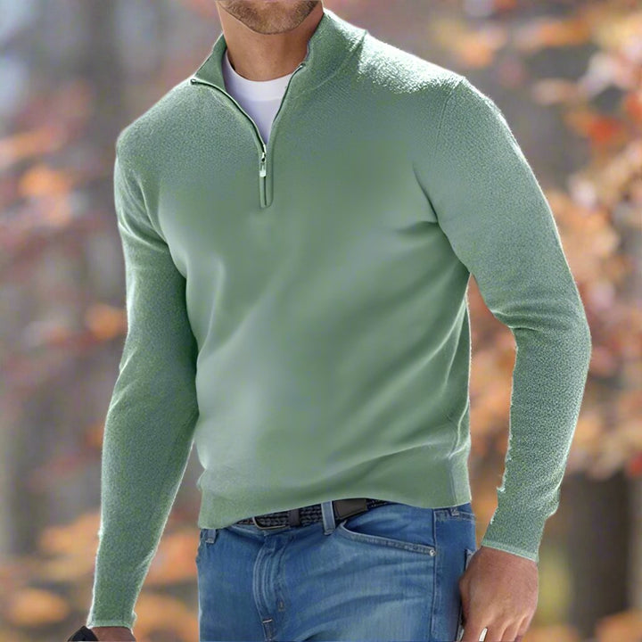 Renzino | Stilfuld Zip-Up Striktrøje