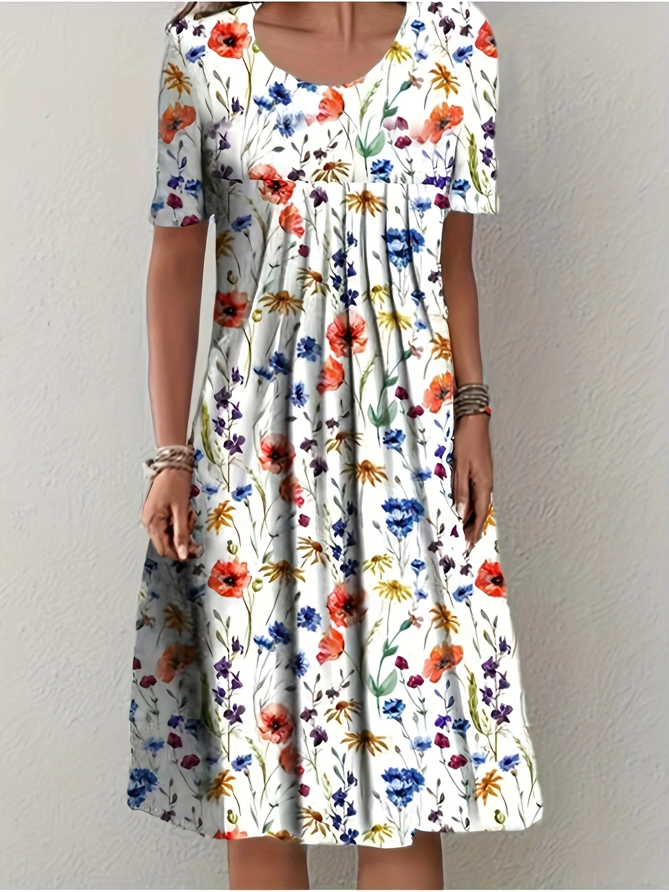 Jessa | Blomstret Midikjole