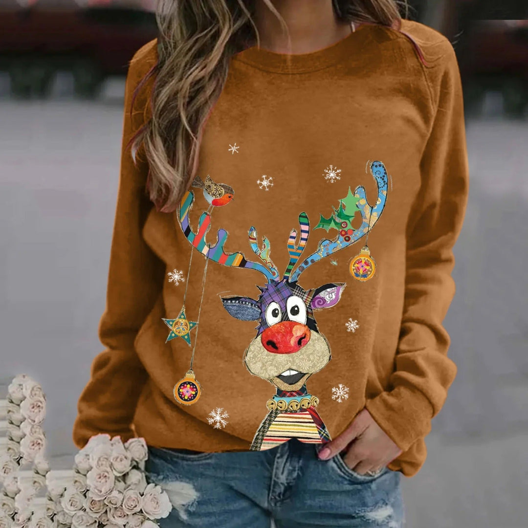 Malou | Festlig Jule Sweatshirt med Grafik