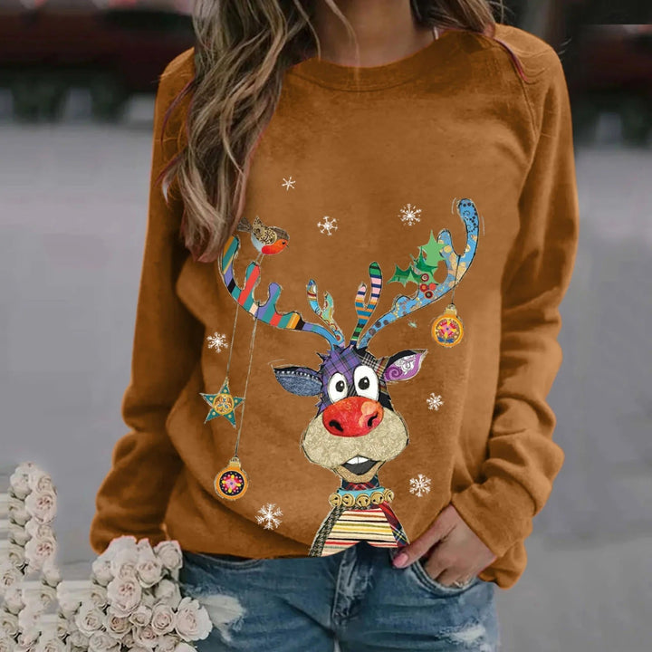 Malou | Festlig Jule Sweatshirt med Grafik
