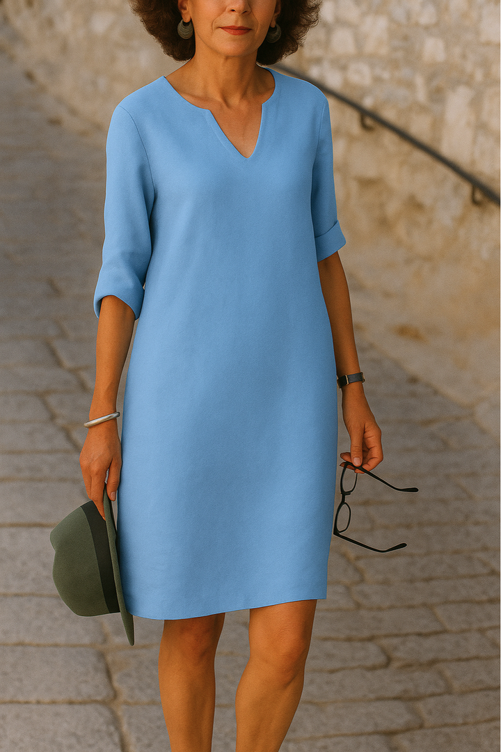 Ria | Elegant kjole med V-hals