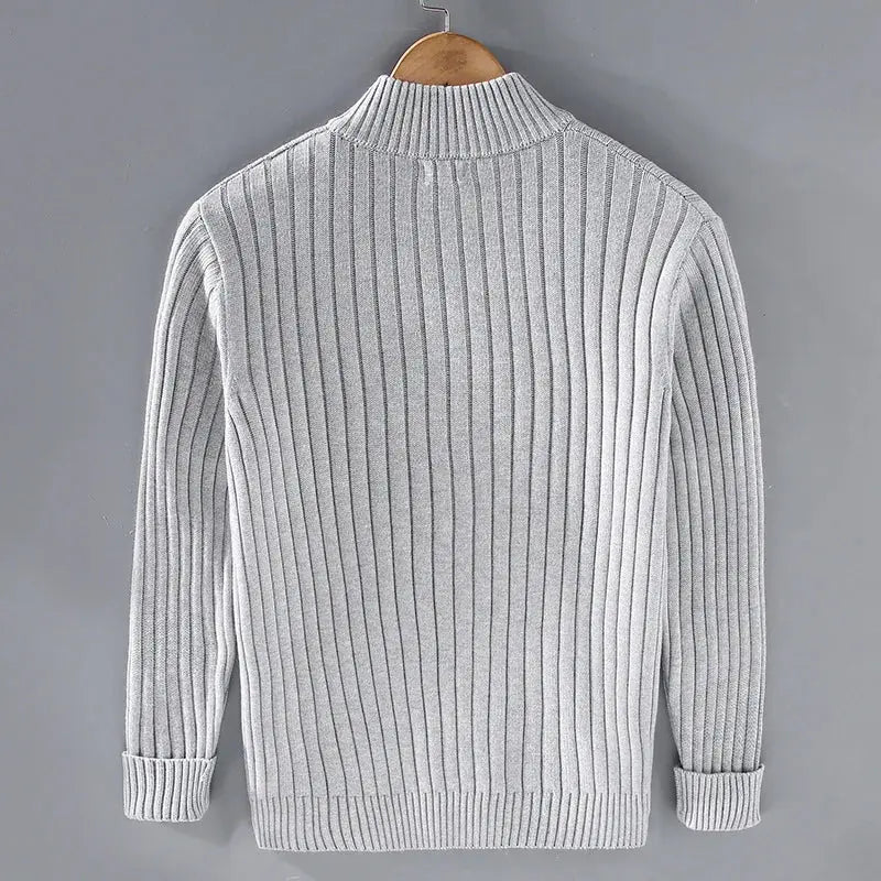 Sigurd | Stilfuld Ribstrikket Cardigan