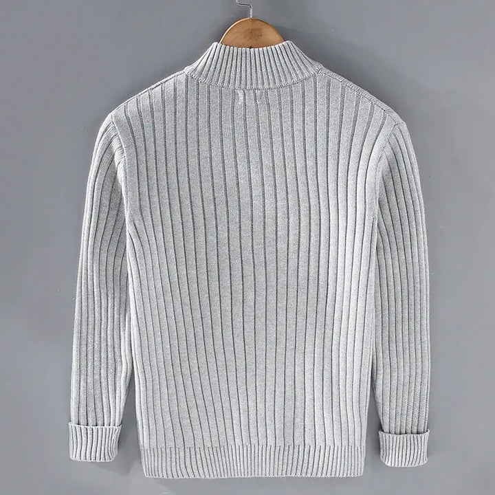 Sigurd | Stilfuld Ribstrikket Cardigan