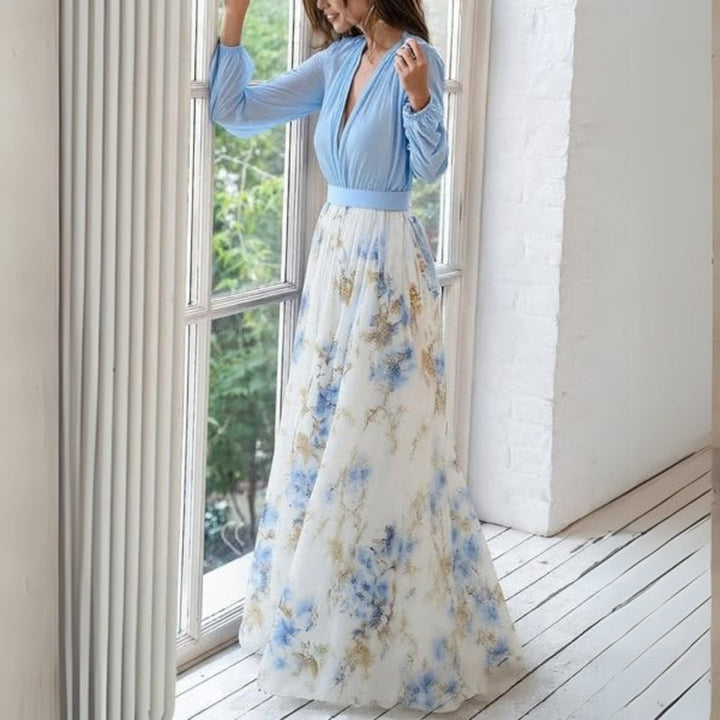 Dolores | Elegant Blomstret Maxikjole