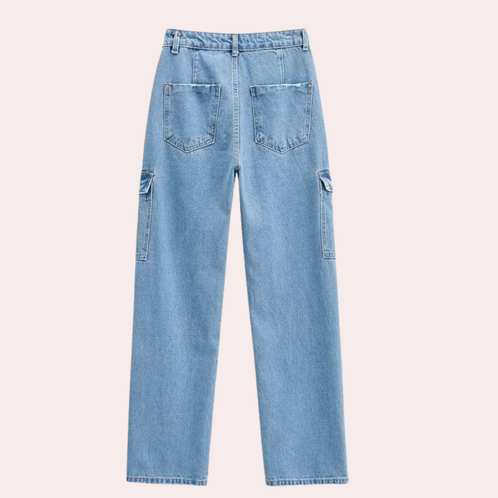 Nana | Premium Denim Cargo Bukser