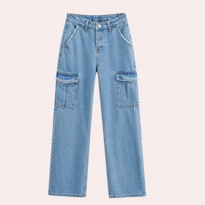 Nana | Premium Denim Cargo Bukser