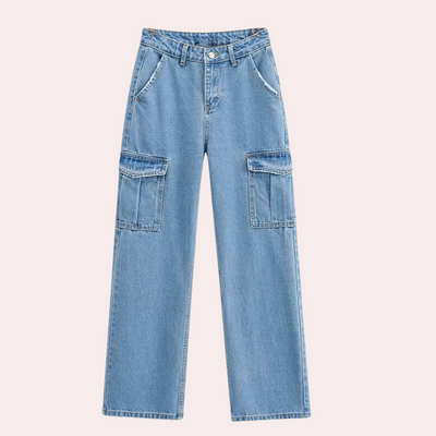 Nana | Premium Denim Cargo Bukser