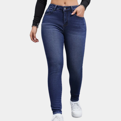Runa | Højtaljede Mørke Denim Jeans