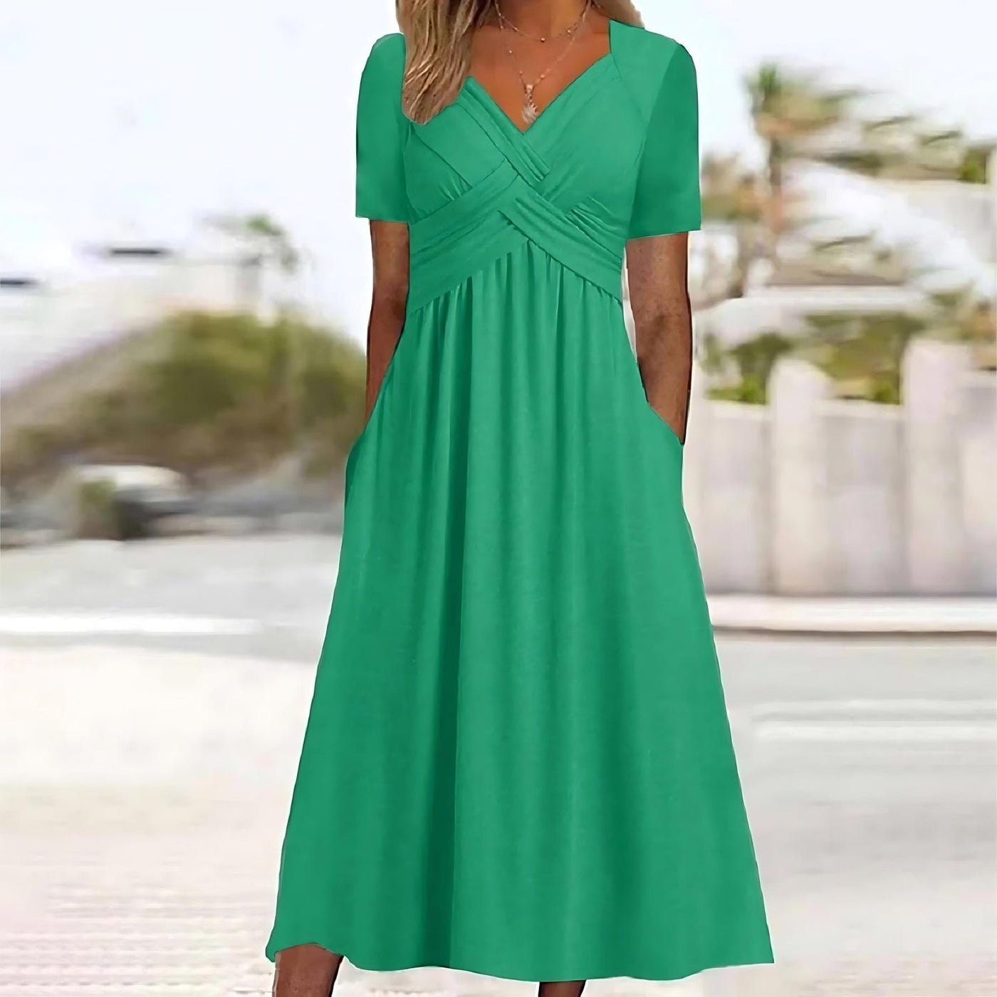 Jasmine I Elegantes Midi Kleid