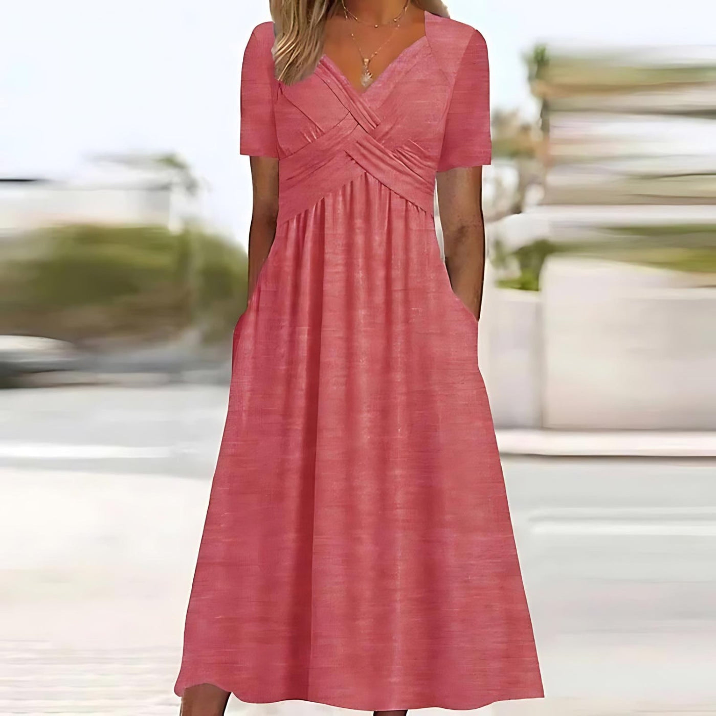 Jasmine I Elegantes Midi Kleid