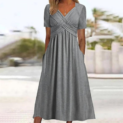 Jasmine I Elegantes Midi Kleid