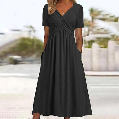 Jasmine I Elegantes Midi Kleid