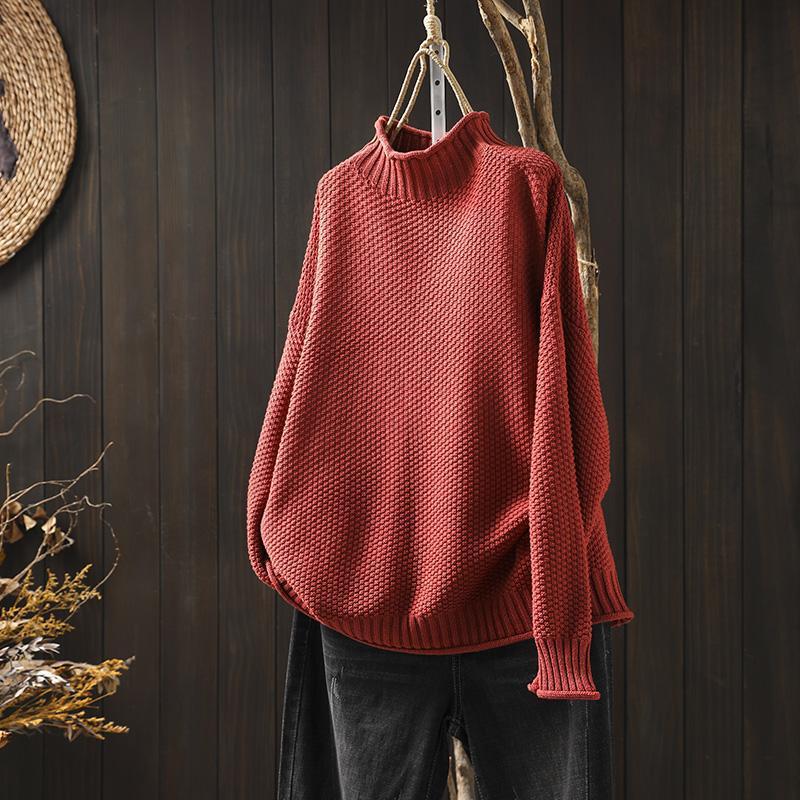 Mina™ sweater med høj krave