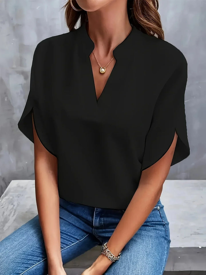 Nathalia | Elegant V-Hals Bluse