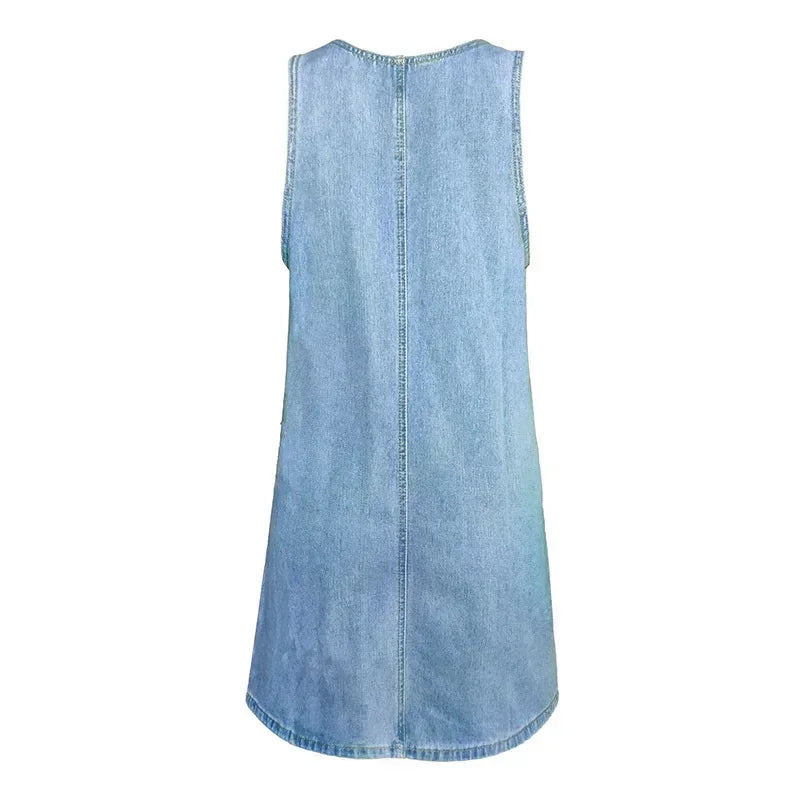 Sofia | Praktisk og Let Denim Sommerkjole