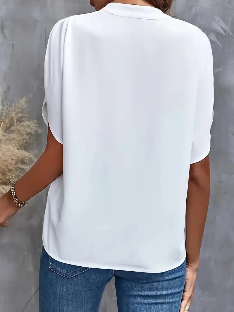 Anne™ I Løst siddende bluse med V-udskæring