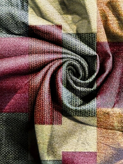 Maron | Stilfuld Patchwork Henley Skjorte