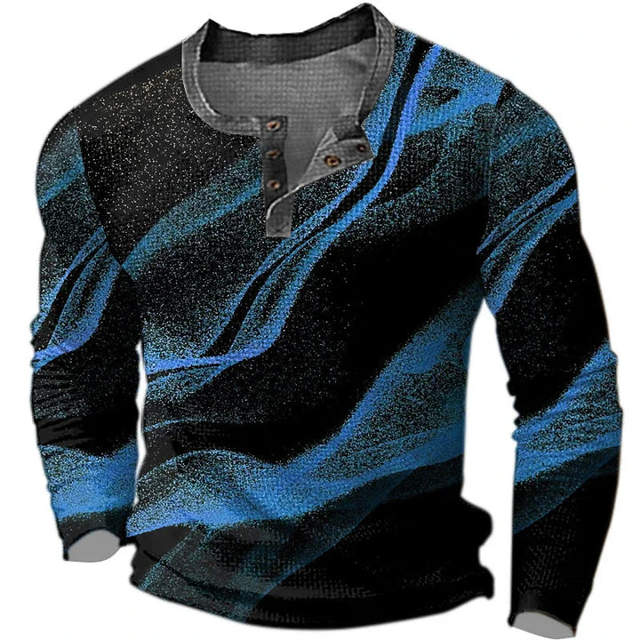 Mikey | Stilfuld Color Block Henley Skjorte