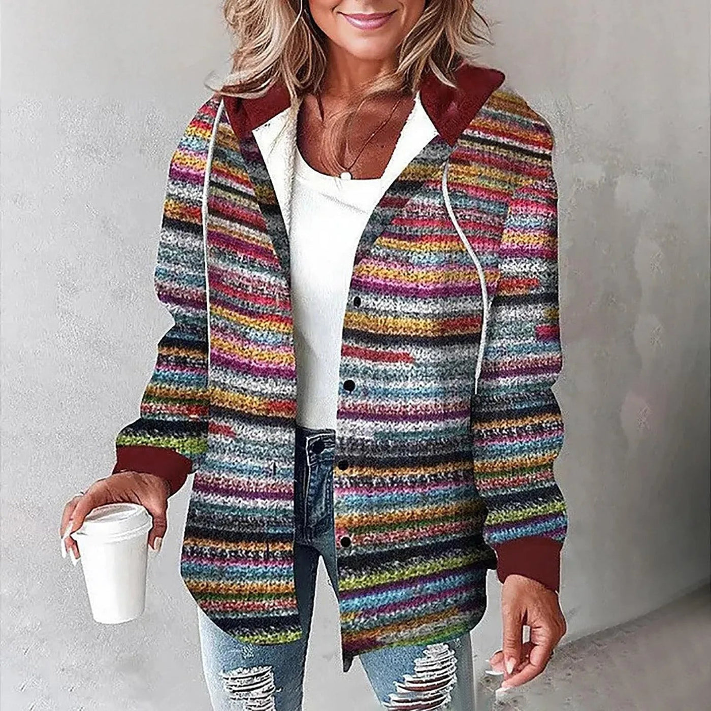 Anne™ I Varm stilfuld strikjakke
