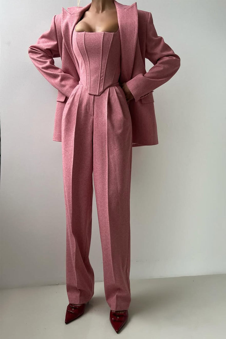 Dolce I Tredelt sæt med dobbeltradet blazer