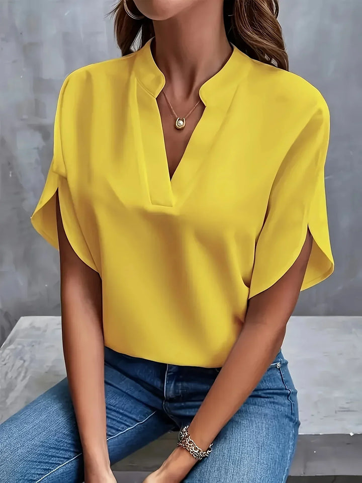 Nathalia | Elegant V-Hals Bluse