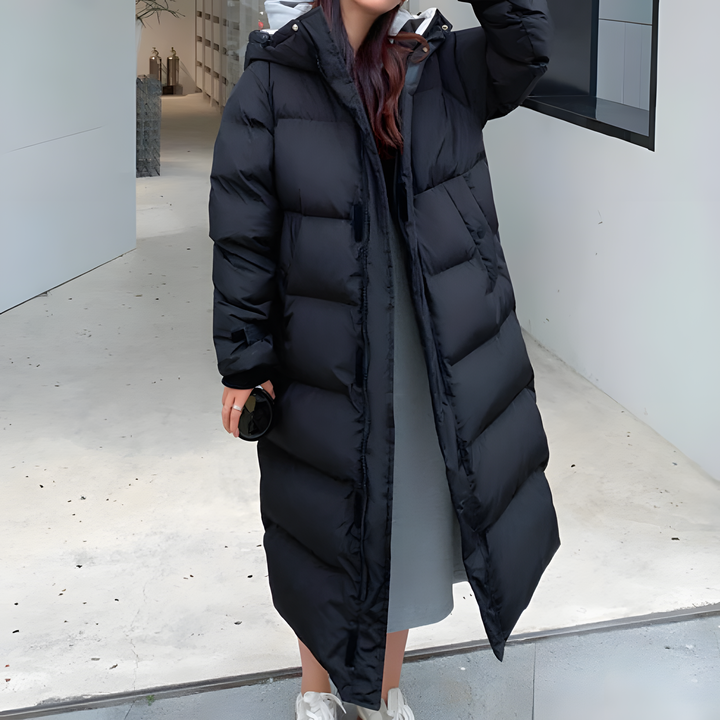Britta | Stilfuld Premium Lang Pufferjakke