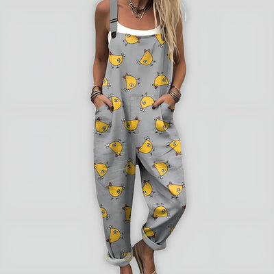 Anja I Komfortabel og Stilfuld Jumpsuit med Løs Pasform