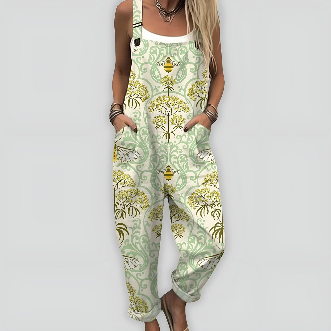 Anja I Komfortabel og Stilfuld Jumpsuit med Løs Pasform