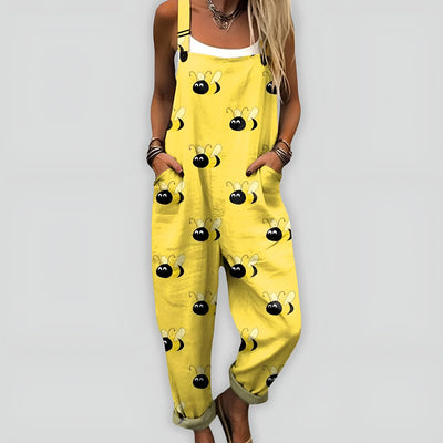 Anja I Komfortabel og Stilfuld Jumpsuit med Løs Pasform