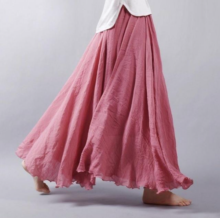 Lovise | Elegant Flydende Maxi Nederdel
