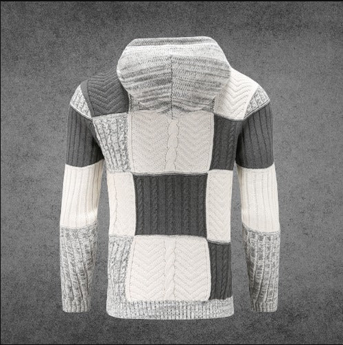 Kasper | Patchwork Farveblok Hættejakke