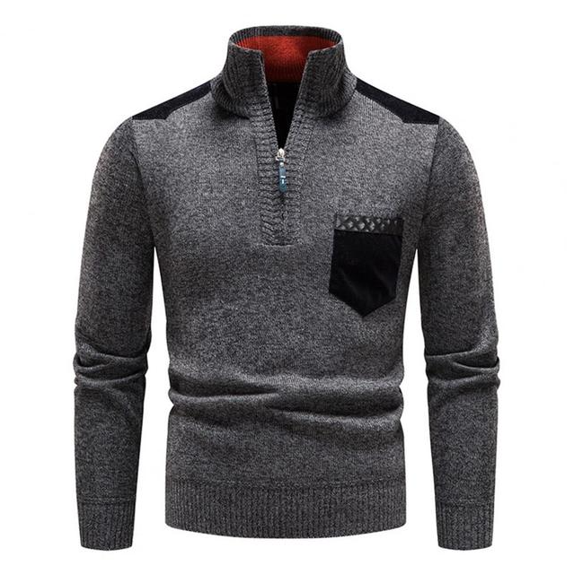 Morten | Stilfuld Zip-Up Striktrøje