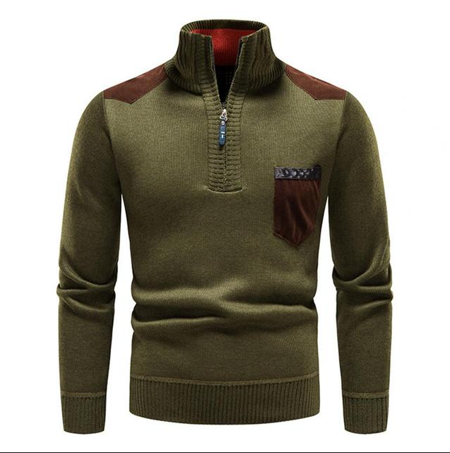 Morten | Stilfuld Zip-Up Striktrøje