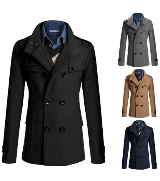 Ragnar | Stilfuld Dobbeltradet Peacoat