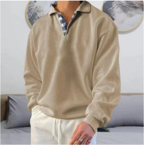 Jonas | Blød Polo Sweatshirt