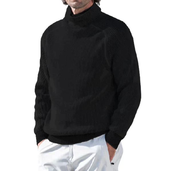 Henrik | Stribet Turtleneck Striktrøje