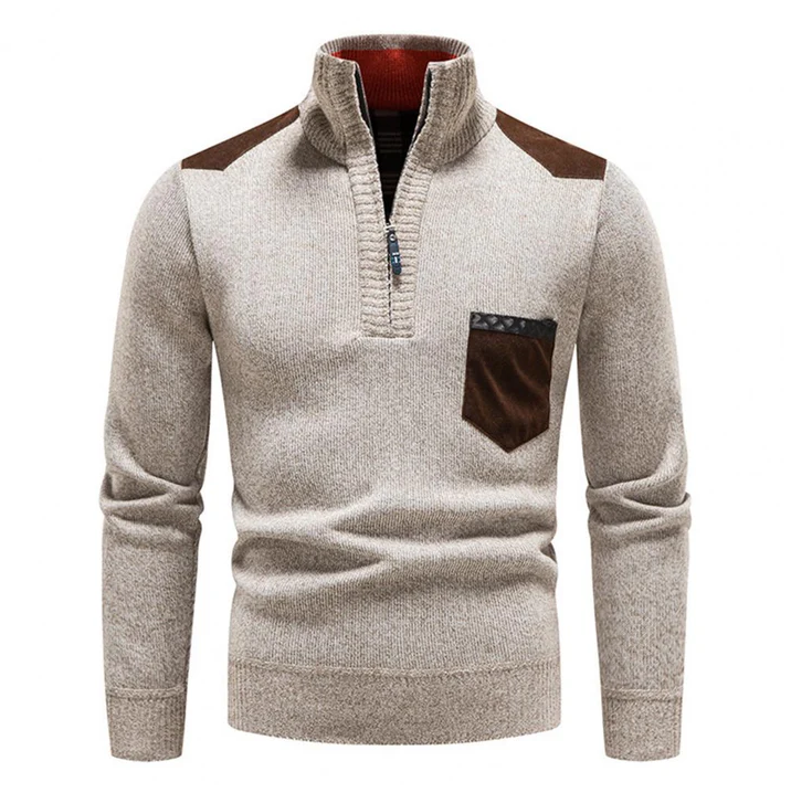Morten | Stilfuld Zip-Up Striktrøje