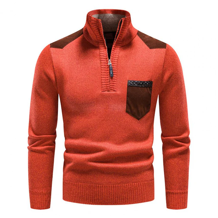 Morten | Stilfuld Zip-Up Striktrøje