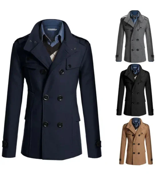 Ragnar | Stilfuld Dobbeltradet Peacoat