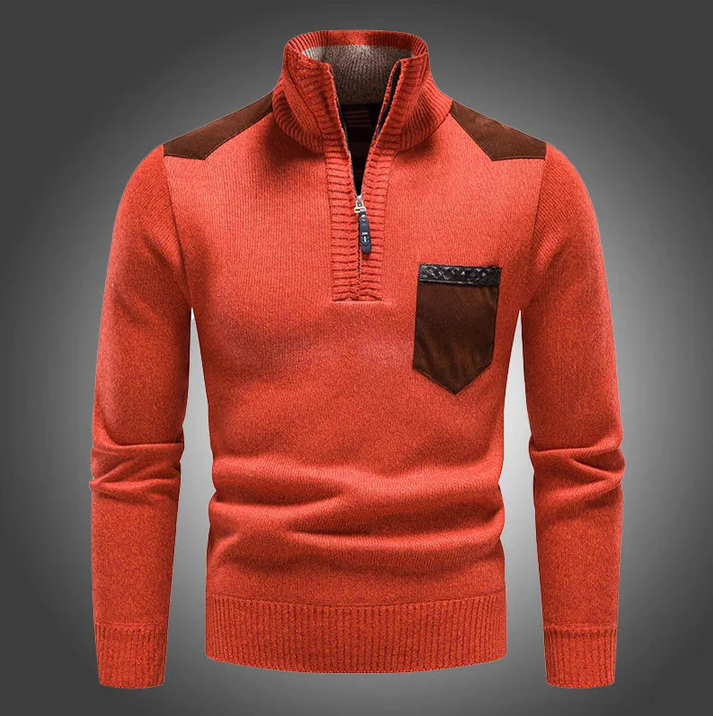 Morten | Stilfuld Zip-Up Striktrøje