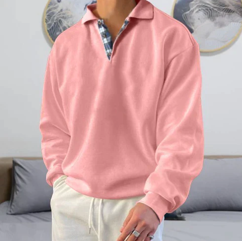 Jonas | Blød Polo Sweatshirt