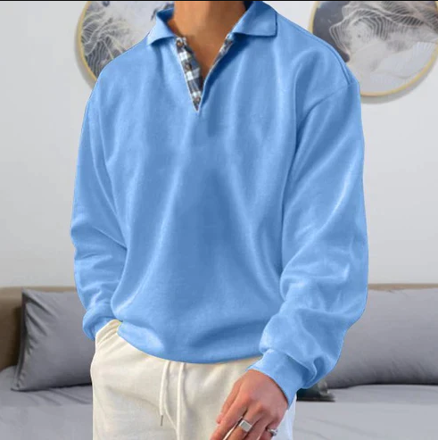 Jonas | Blød Polo Sweatshirt