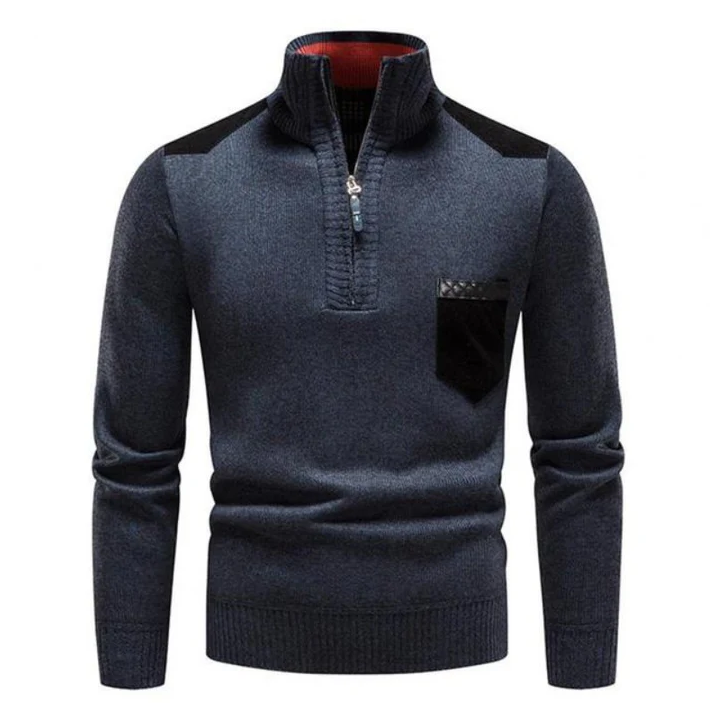 Morten | Stilfuld Zip-Up Striktrøje