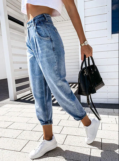 Emilie | Stilfulde Højtaljede Baggy Jeans