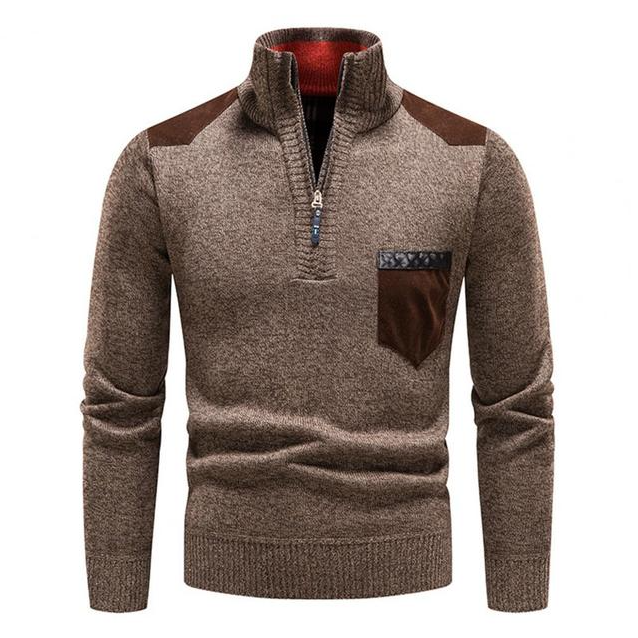 Morten | Stilfuld Zip-Up Striktrøje