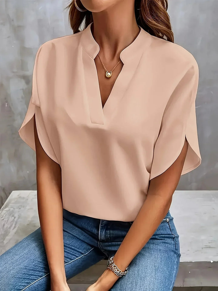 Nathalia | Elegant V-Hals Bluse