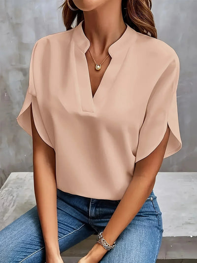 Nathalia | Elegant V-Hals Bluse